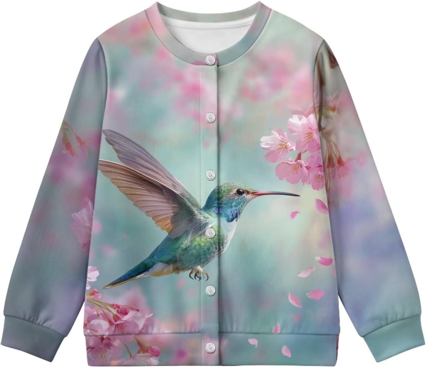 Girls Button Down Cardigan Sweaters Kids Long Sleeve Fall Winter Casual Crewneck Sweater Tops 4-16Years