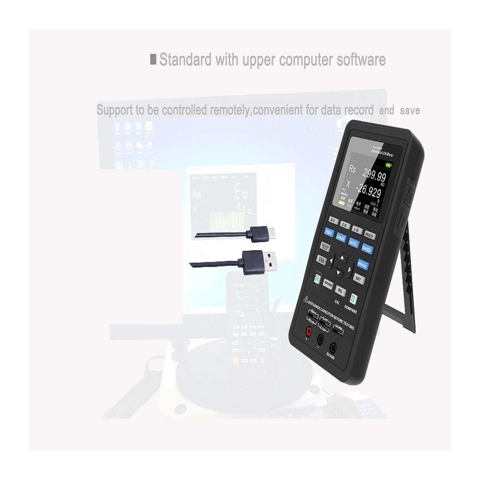 Medidor LCR portátil Digital de Mano 1833C Probador de Resistencia, capacitancia e inductancia LCR con Puente Digital portátil | 1832C