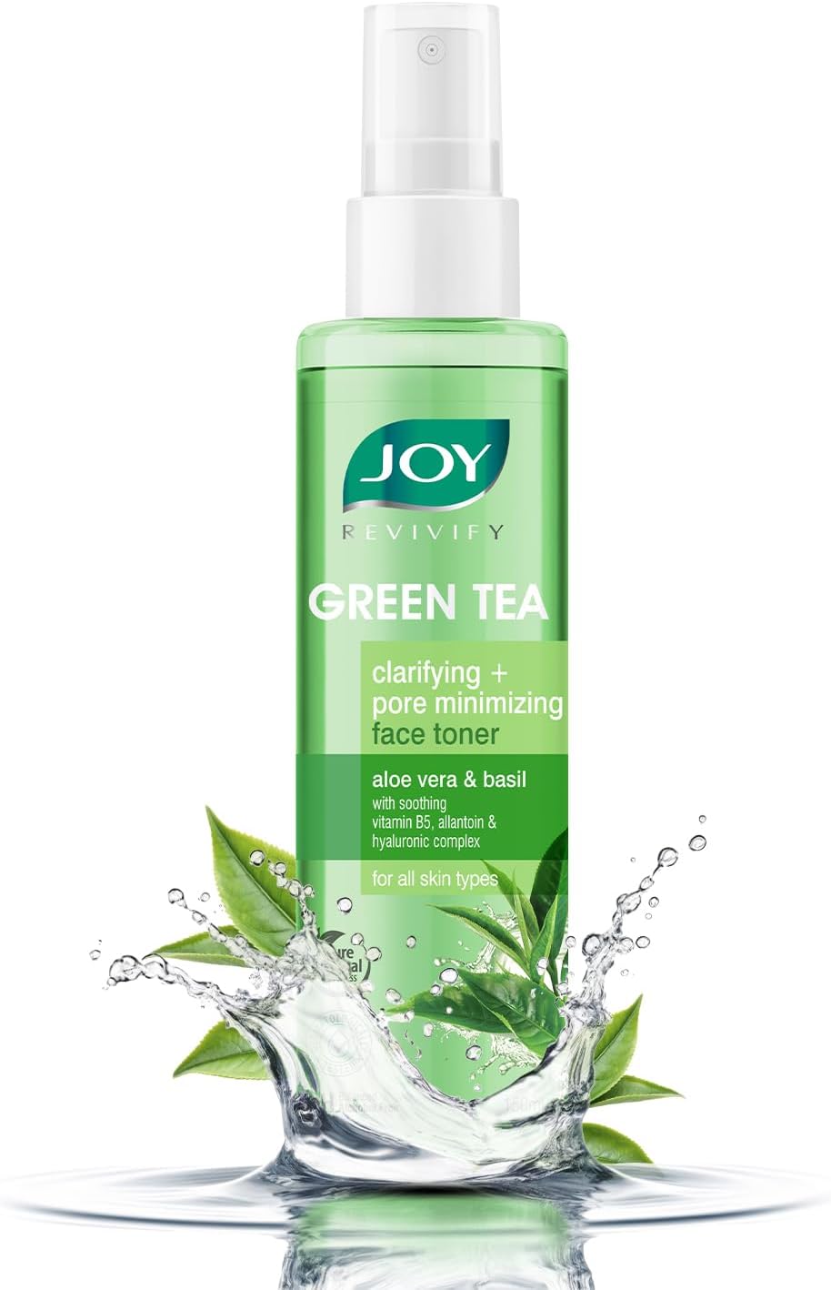 Clarifying & Pore Minimizing Green Tea Face Toner (150ml) | Alcohol Free Toner with Aloe Vera, Vitamin E & Hyaluronic Acid for Hydrating & Refreshing Skin | For All Skin Types