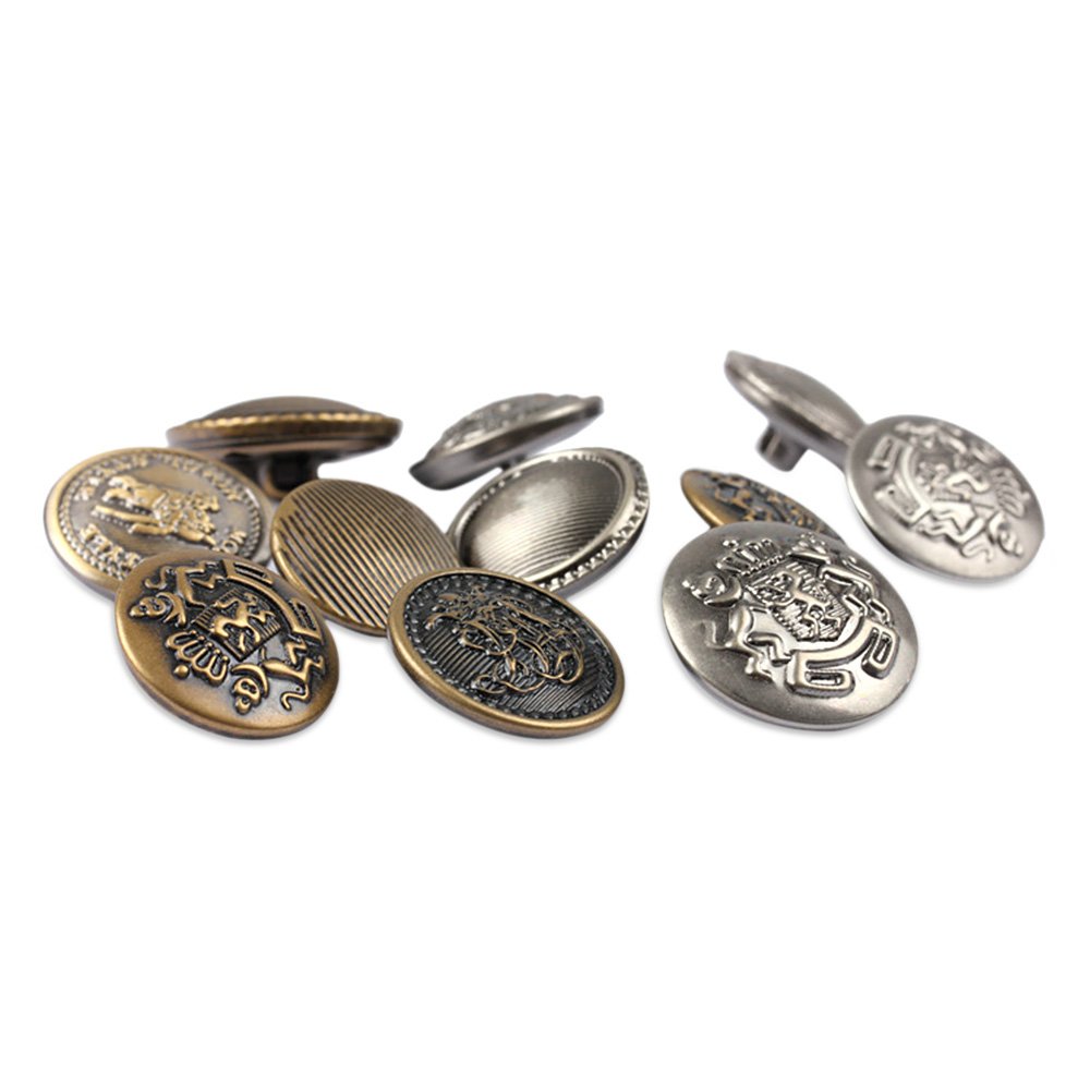 12 Bottoni In Metallo Per Uomo E Donna, 18mm, Colore Bronzo, Con Attacco A Staffa, Perfetti Per Jeans, Giacche E Cappotti, Fai Da Te