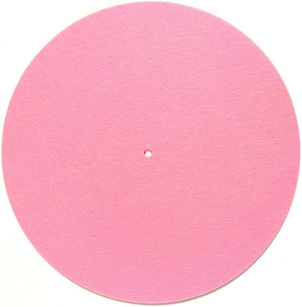 Pink Felt Turntable Slipmat 12-inch Vinyl Record DJ Pro Platter Slip Mat (4 Slipmats)