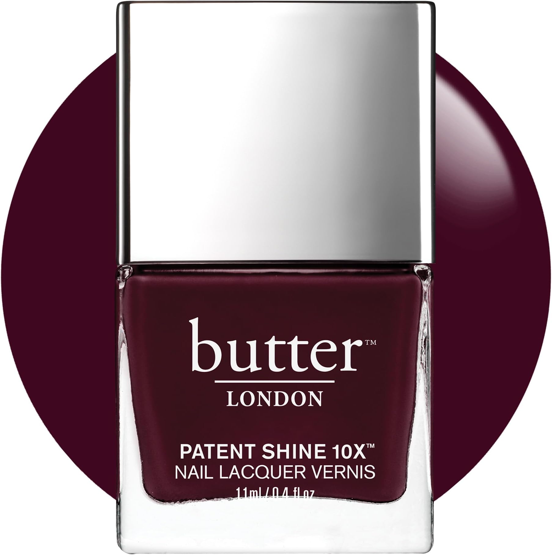 butter LONDON Patent Shine 10X Nail Lacquer Polish - Gel-Like Finish & Chip-Resistant Nail Lacquer Helps Protects & Strengthens Nails - Vegan & Cruelty-Free (0.4 Fl Oz)