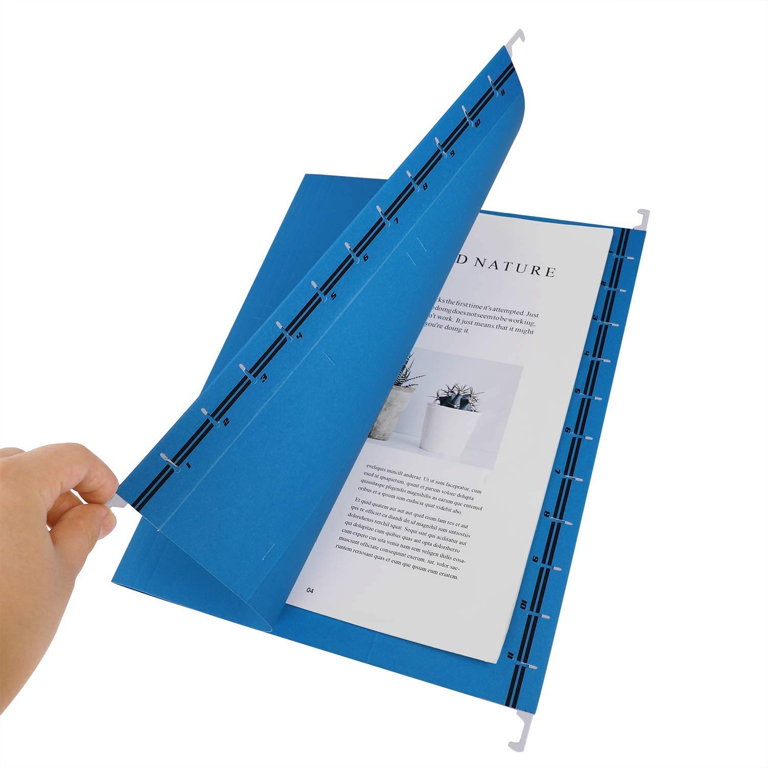 Buy A4 Suspension File with Tabs and Inserts,7 Colors Hanging Document
