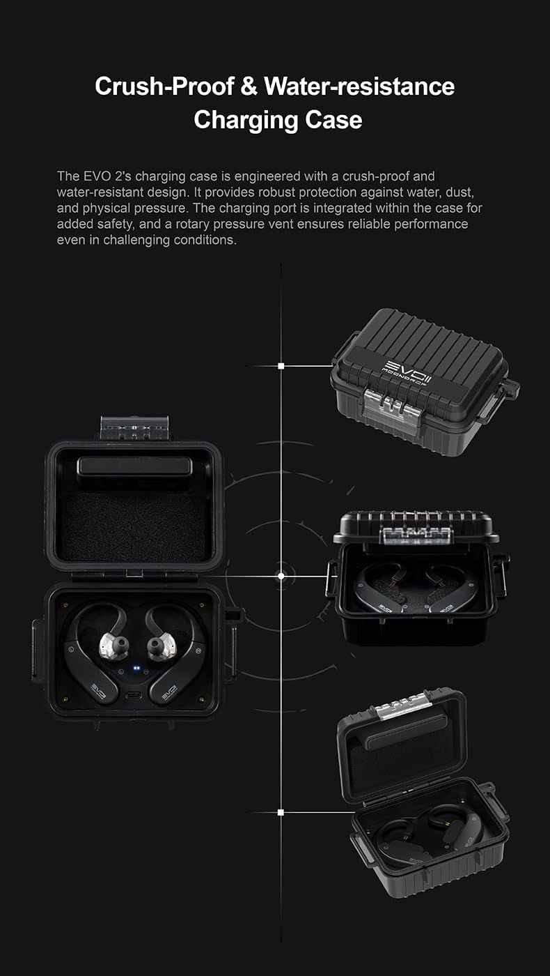 Moondrop EVO2 HiFi True Wireless Ear-Hook DAC & AMP Bluetooth Ear-Hook Module DAC sans fil EVO II