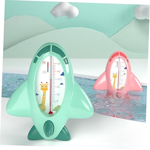 Miniatura 9 de TOYANDONA Termómetro de agua de baño verde plano de dibujos animados seguro PP Material recién nacido flotante Detector de temperatura para baño de