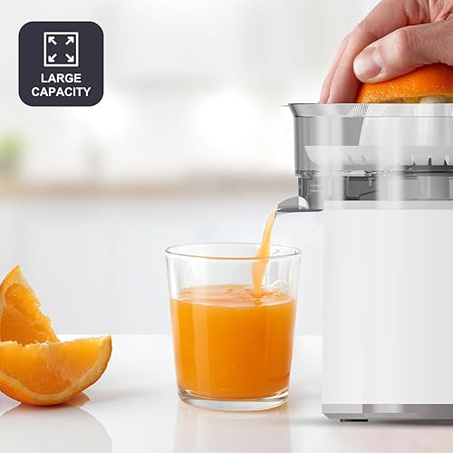 Miniatura 3 de Black+Decker - Exprimidor Citrus BXCJ40E  40W  Vertido continuo  Piña grande  Sistema de goteo de acero inoxidable  Rotación bidireccional  Sin BPA