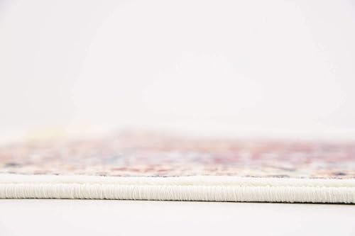 Miniatura 17 de Unique Loom Colección Narenj Adams - Alfombra de área (3 pies x 13 pies 1 pulgada, marfilborgoña)