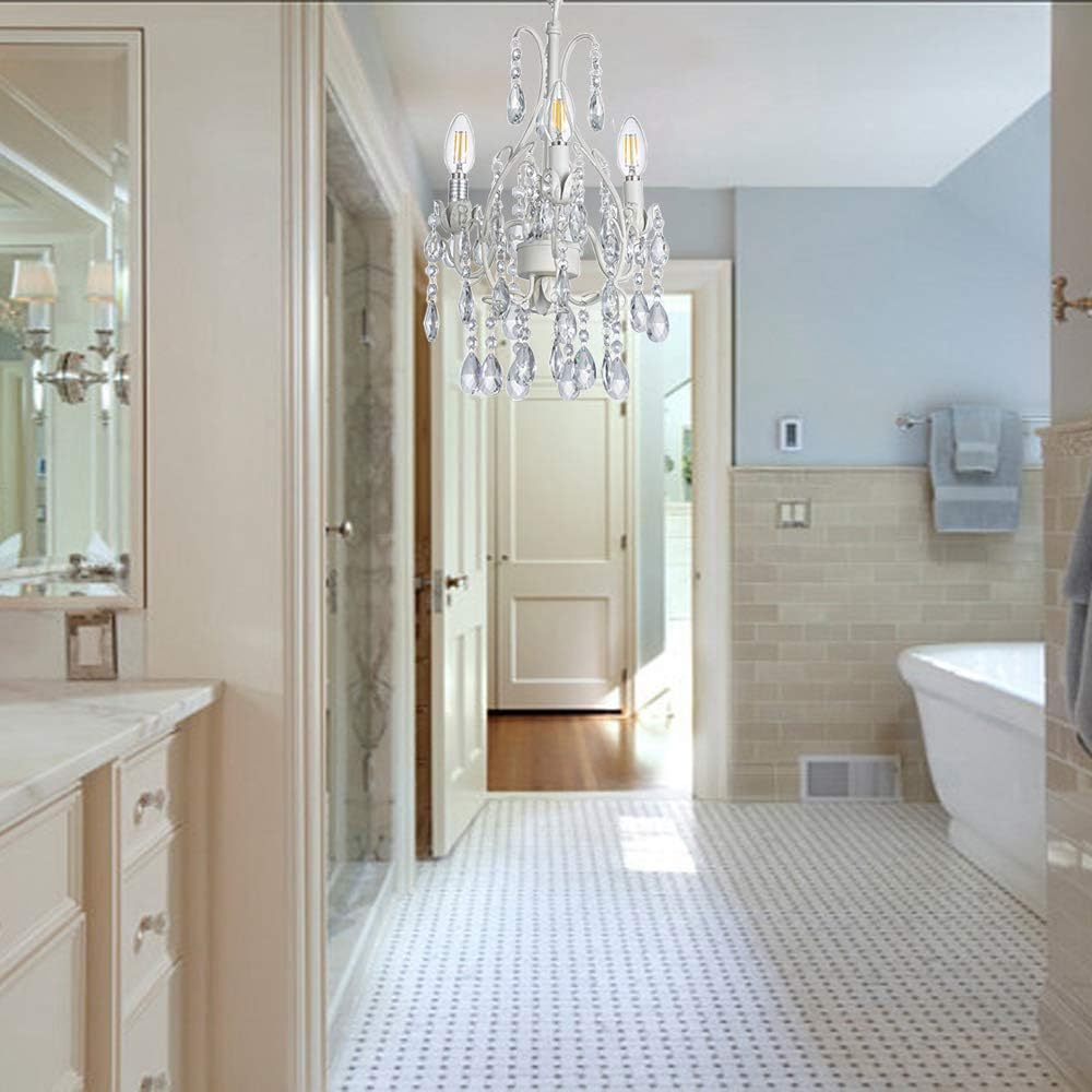 Featured Product White Modern Crystal Glass Mini Chandelier Pendant Ceiling Lighting Fixture 3 Lights Exclusive White Modern Crystal Glass Mini Chandelier Pendant Ceiling Lighting Fixture 3 Lights