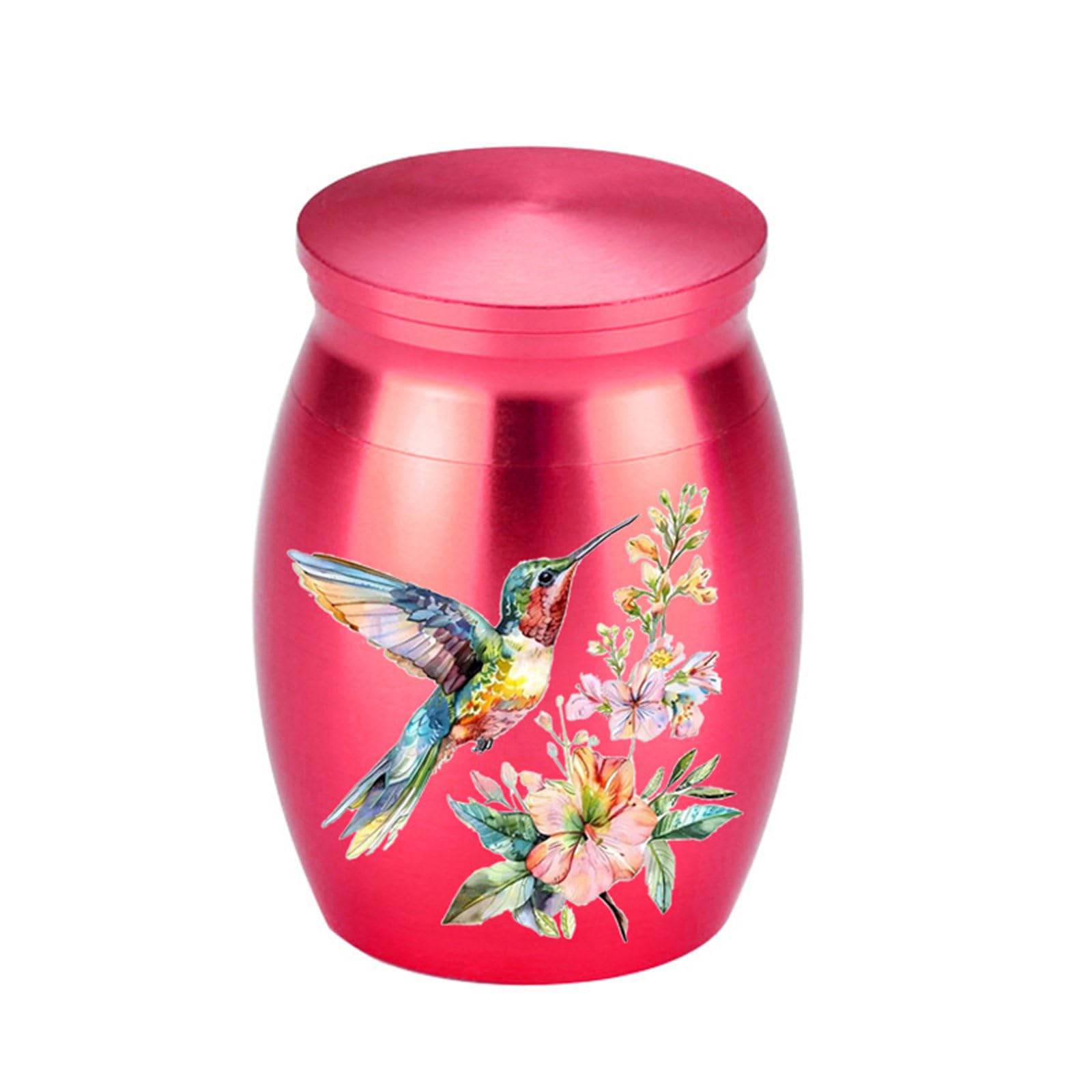 Tfaoys Red Colorful Aluminum Alloy Cenotaph Jar For Debris Artifact Safe Sealing And Multiple Color Preferences Family Cenotaph Bird Jar
