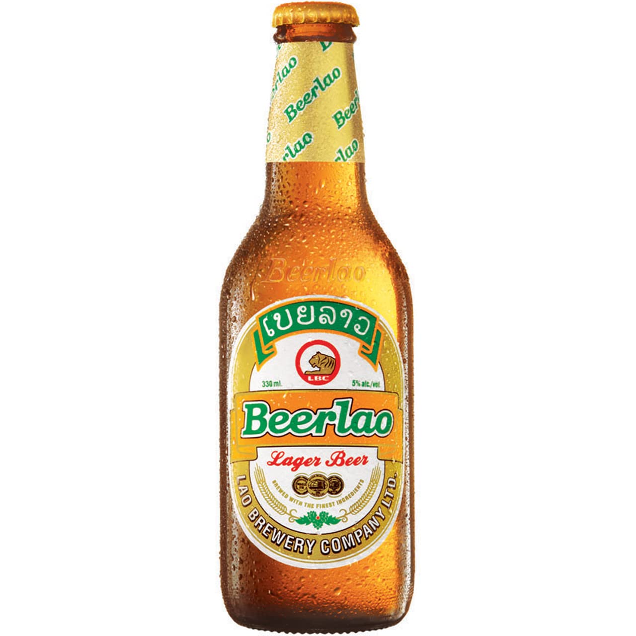 Amazon.co.jp: LAO BREWERY CO./ ラオス ビール ビアラオ ラガー 瓶