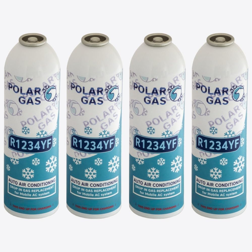4KGA Car Aircon AC 4pcs R1234yf Compatible Refill Recharge Regas Gas 444gr