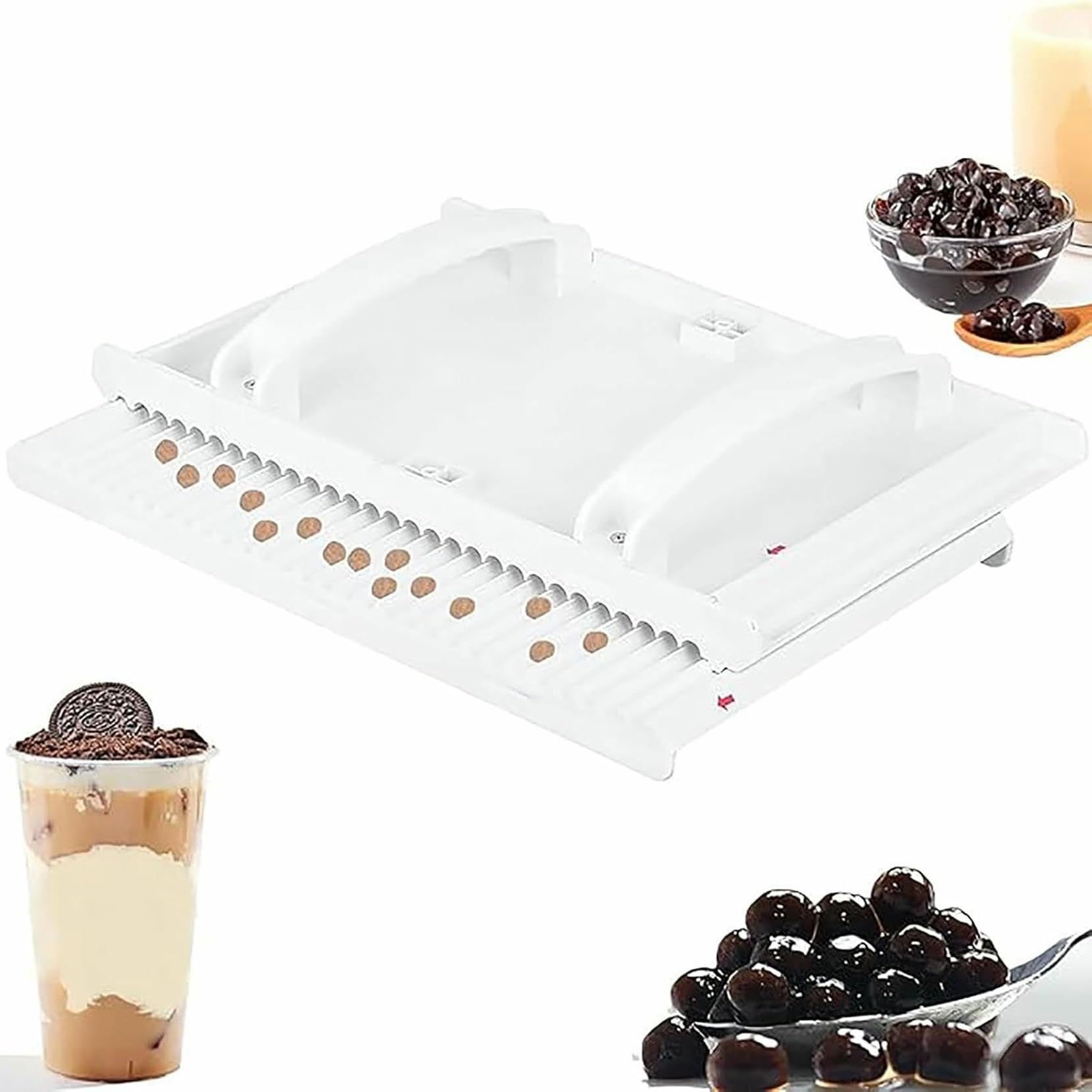Creatore Manuale di Perle di Tapioca | Strumento Fai da Te for la Formazione di Perle for Perle di Tapioca da 3-12 mm | Tavola for sfregamento di Palline di Taro e manioca(6mm)