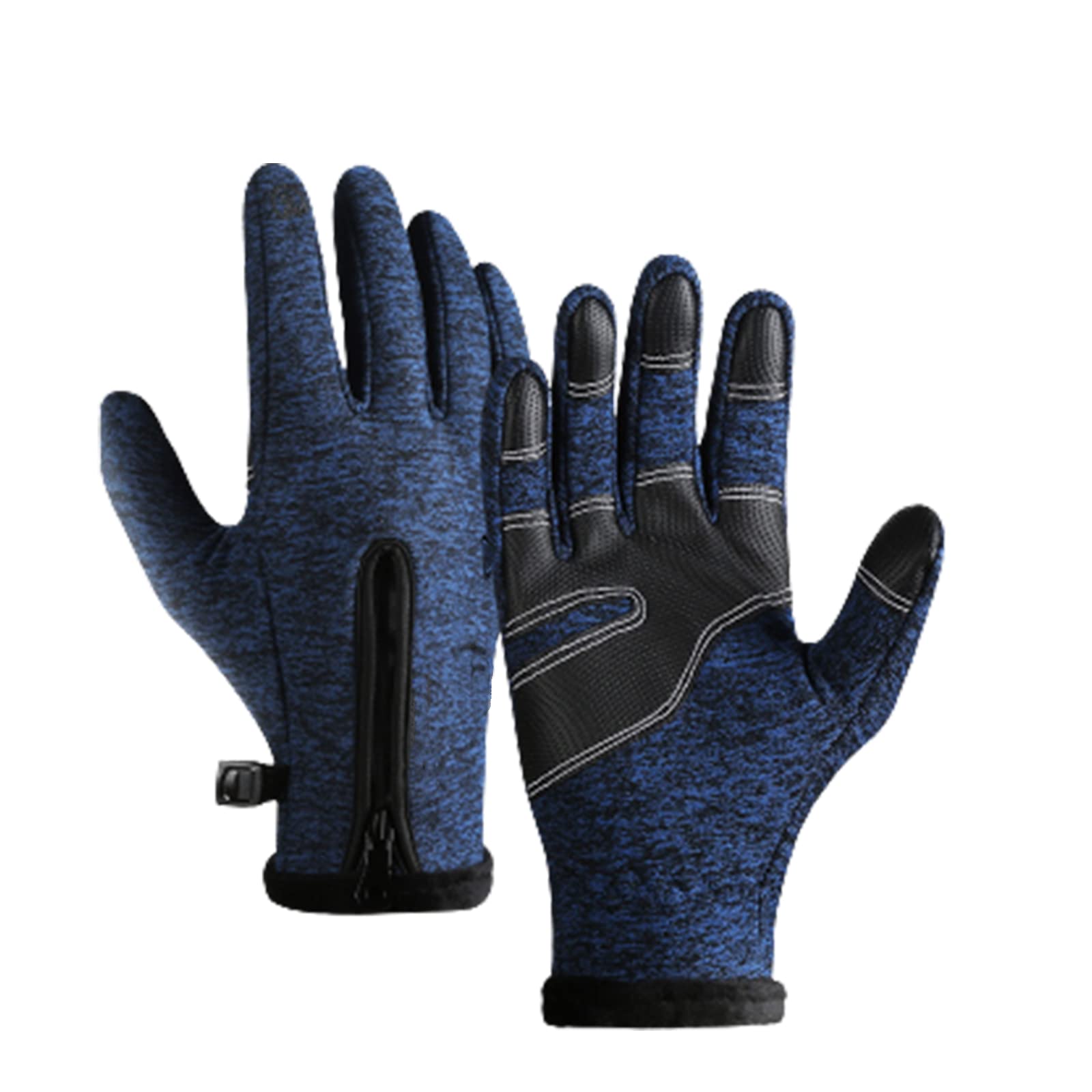 Guanti da Ciclismo Invernali Antivento Guanti da Sport all'Aria Aperta con Touch Screen in Pile Guanti Termici Impermeabili Traspiranti Anti-Shock