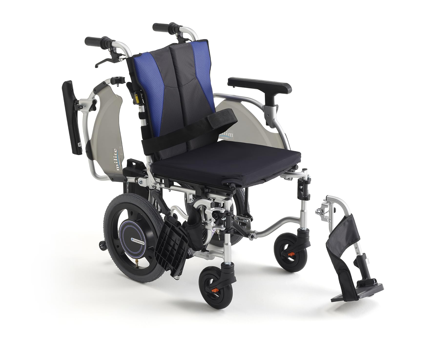 J006☆MiKi☆介助用折りたたみ車いす☆M-ONE