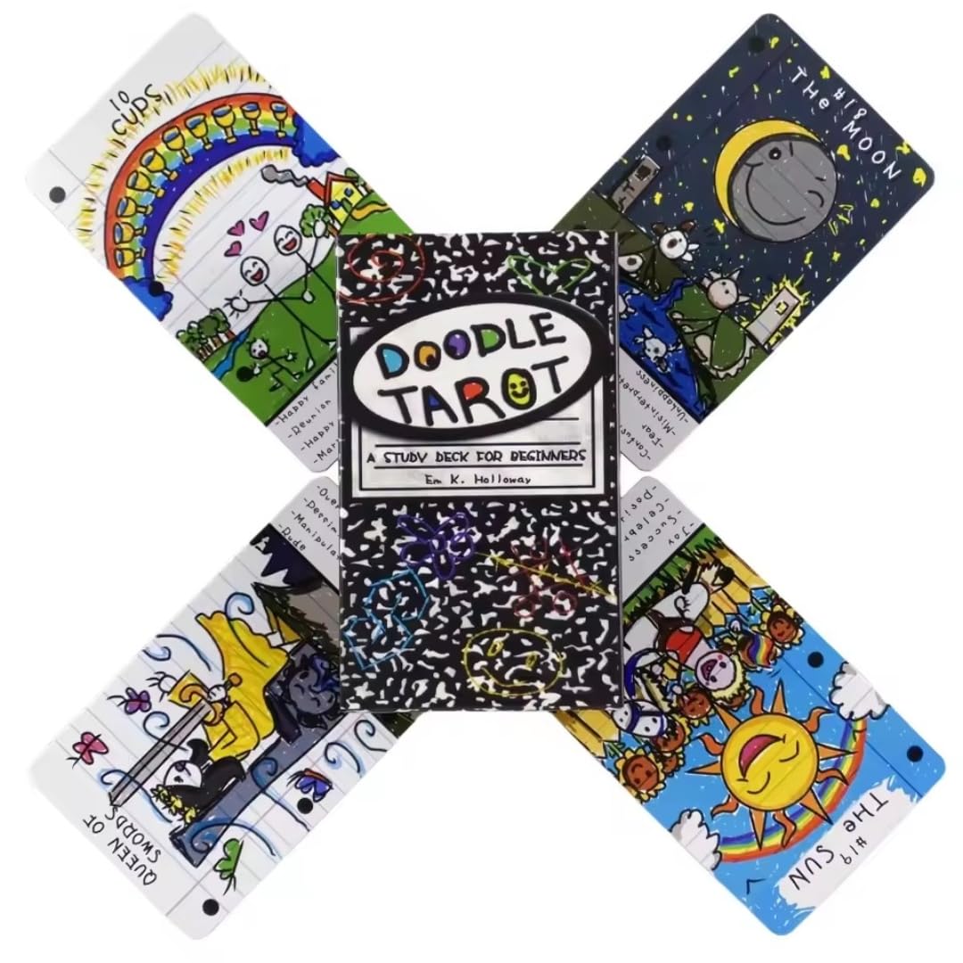 Doodle Oracle Cards Tarot Prophecy Divination Deck