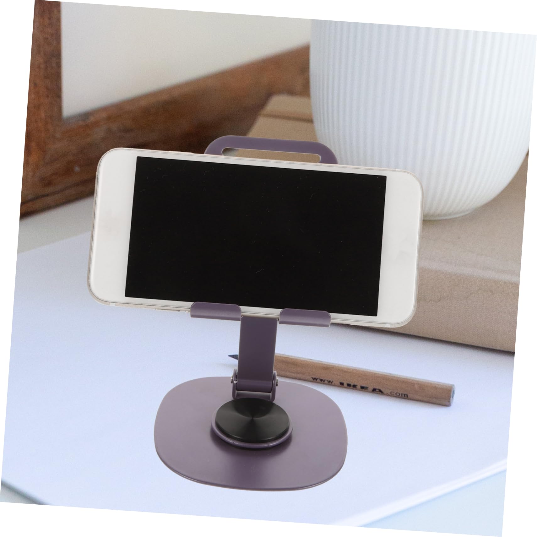Hemobllo 4pezzi Supporto Telefonico Rotante Porta Cellulare Pieghevole e Regolabile Per Scrivania Compatibile Con Smartphone e Tablet Design Elegante e Stabile Per Streaming e