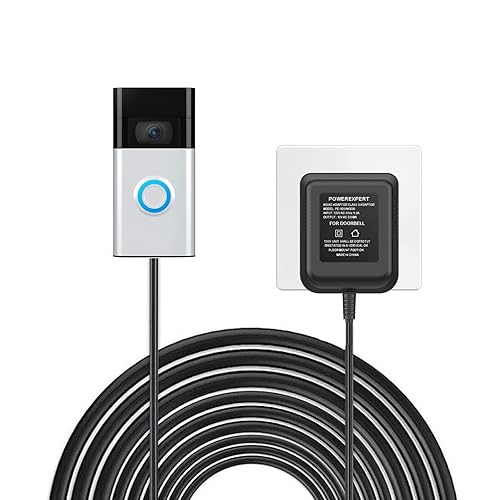 Adaptador de fuente de alimentación transformador de timbre de 18 V 500 mA para Nest, Ring Video Doorbell, Arlo, Skybell, Eufy, Nest Hello, Zmodo
