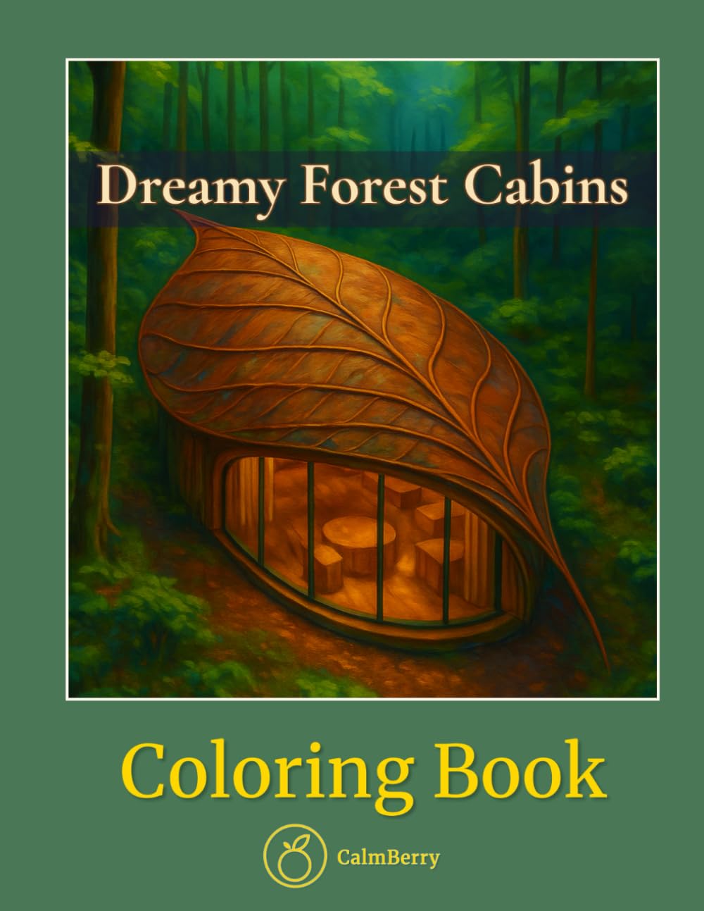 Dreamy Forest Cabins – Coloring Book: A Peaceful Retreat in the Woods with Realistic Countryside Scenes for Mindful Coloring (CalmBerry Nature Realistic Coloring Books for Adults)