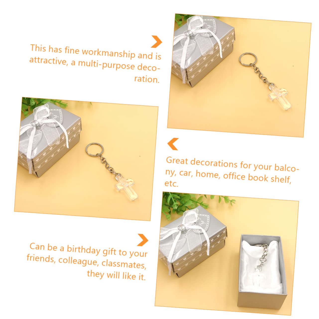 LIFKOME Portachiavi a Croce Logo Della Carta Da Tavolo Da Pranzo Keychain Con Diamante D'acqua Oggetti Di Scena Pendenti Decorazioni Pendenti Decorazione Digitale Cristallo