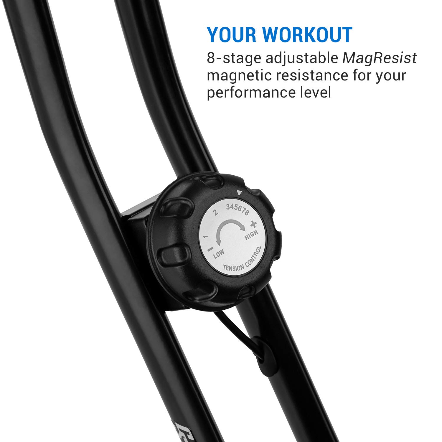 Capital Sports Azura Heimtainer, F Bike mit Magnet-Widerstand, Heimtrainer-Fahrrad Klappbar, Fitness Fahrrad Heimtrainer für Ausdauertraining mit Tablet-Halterung, Fitnessgeräte für Zuhause