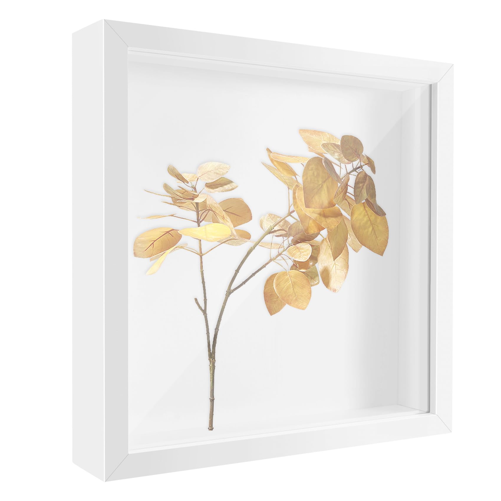 Dovhmoh 3D Shadow Box Picture Frame Display Photo Frames Photo Display Deep Box Photo Frame Wooden 3D Picture Frame Display Box for Crafts, Anniversaries, Weddings, Graduations
