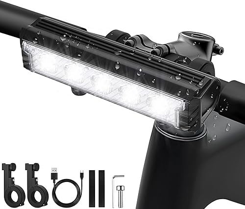 Potente juego de luces para bicicleta recargables por USB