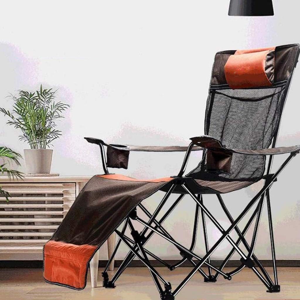 JSEIAJB Portable Folding Design - Adjustable Footrest, Cup Holder, Material, Steel Frame