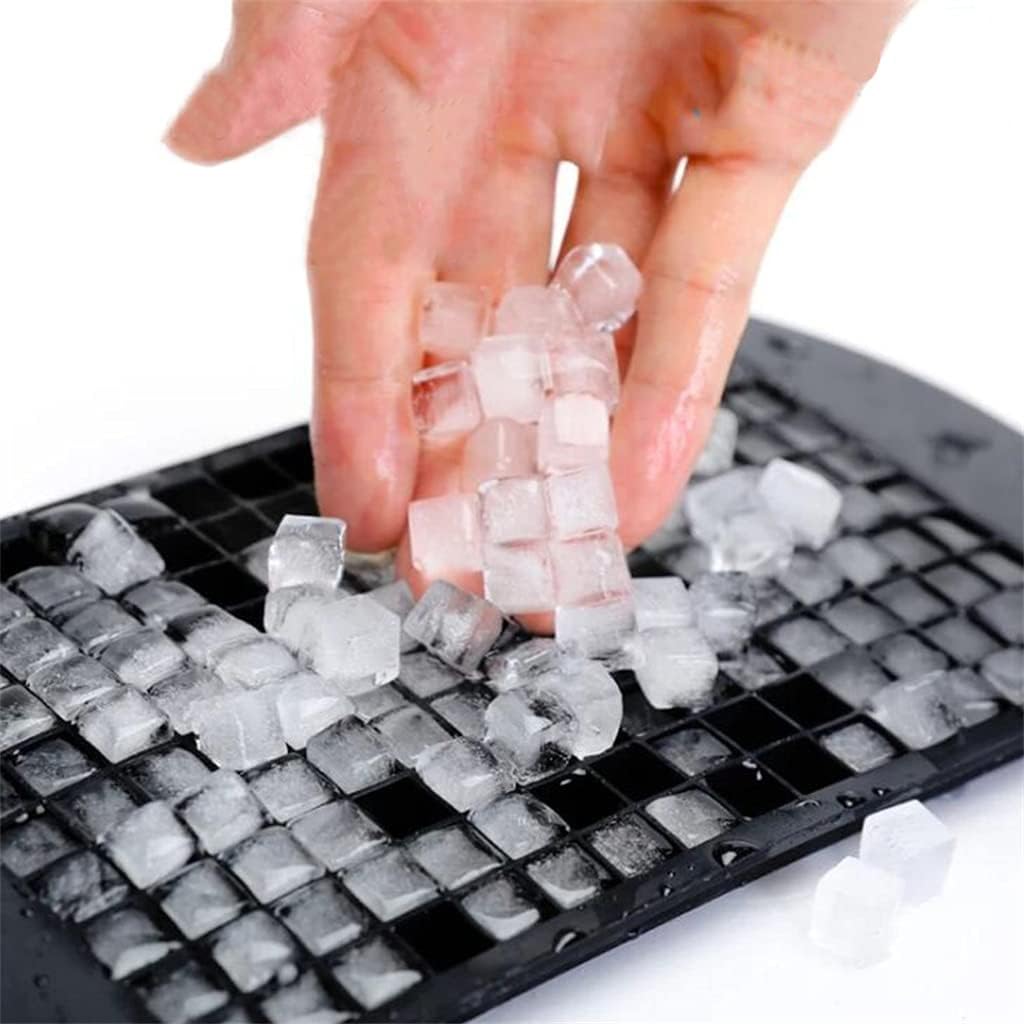 160 Cavity Silicone Bar Tray Mini Ice Cubes Small Square Maker Kitchen image 4