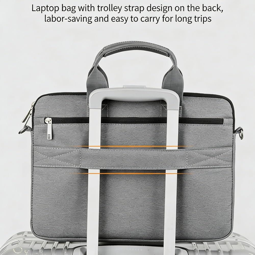 Laptop Bag Sleeve Business Handheld Shoulder Case Universal | Removable shoulder strap moisture-resistant shock-resistant and easy to carry