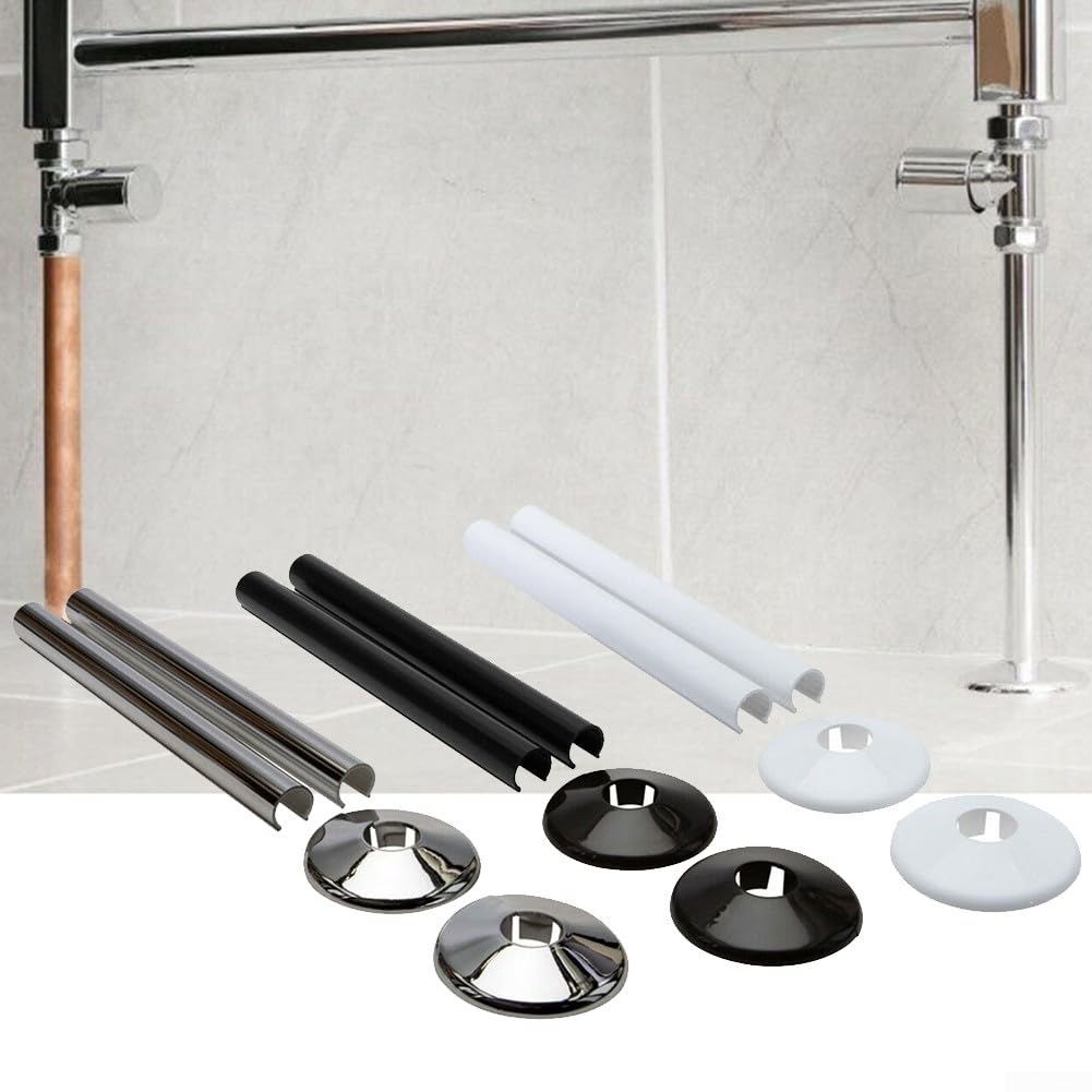 Blackspur Kokers voor radiatorbuizen wit 15mm - 8 stuks van Blackspur Kokers voor radiatorbuizen wit 15mm - 8 stuks van