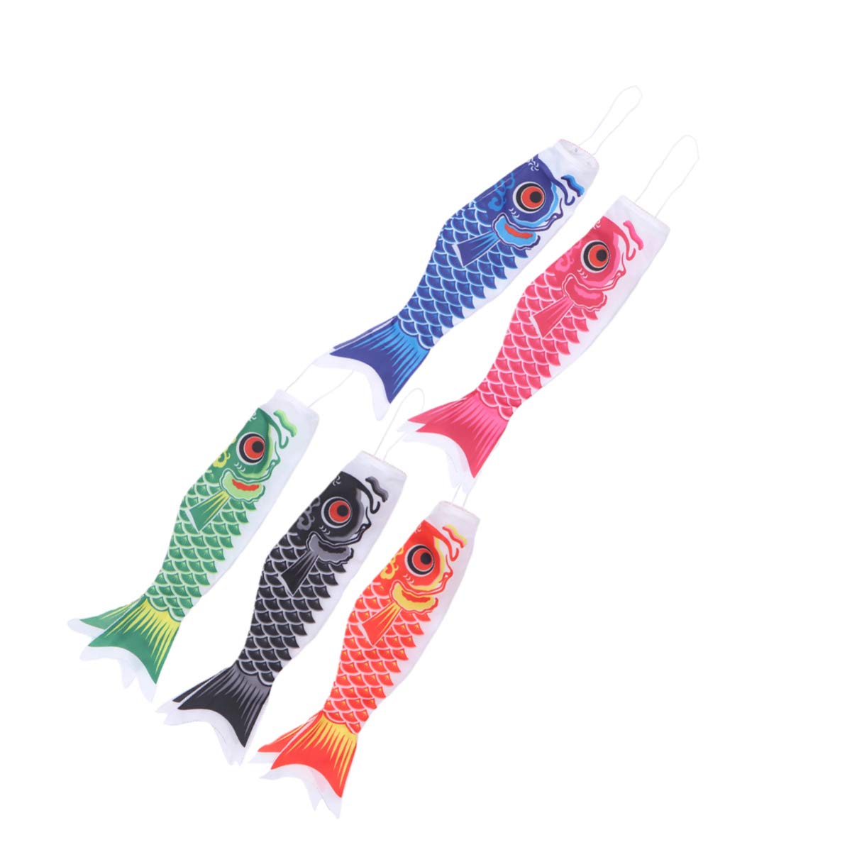 DOITOOL 5 Pezzi Giapponese Carpa windsock Streamer Pesce Bandiera Aquilone Koinobori Appeso Arredamento per Sushi Bar Giapponese izakaya Room 40cm