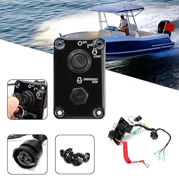 Amazon.co.jp: 船外機シングルエンジンキースイッチパネルは