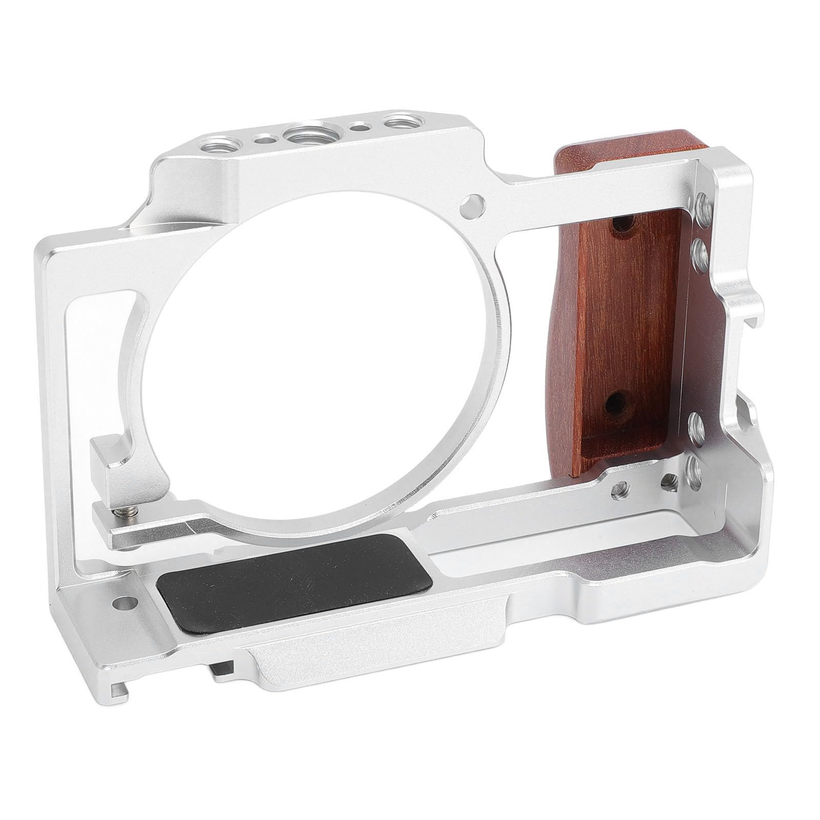 CHICIRIS Gabbia Video per Fotocamera per Rig ZV1 in Alluminio Resistente con Molteplici Opzioni di Montaggio Migliore Produzione Cinematografica (SILVER)