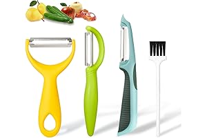 Vegetable Peeler Set: I and Y Type Peeler for Fruits and Vegetables
