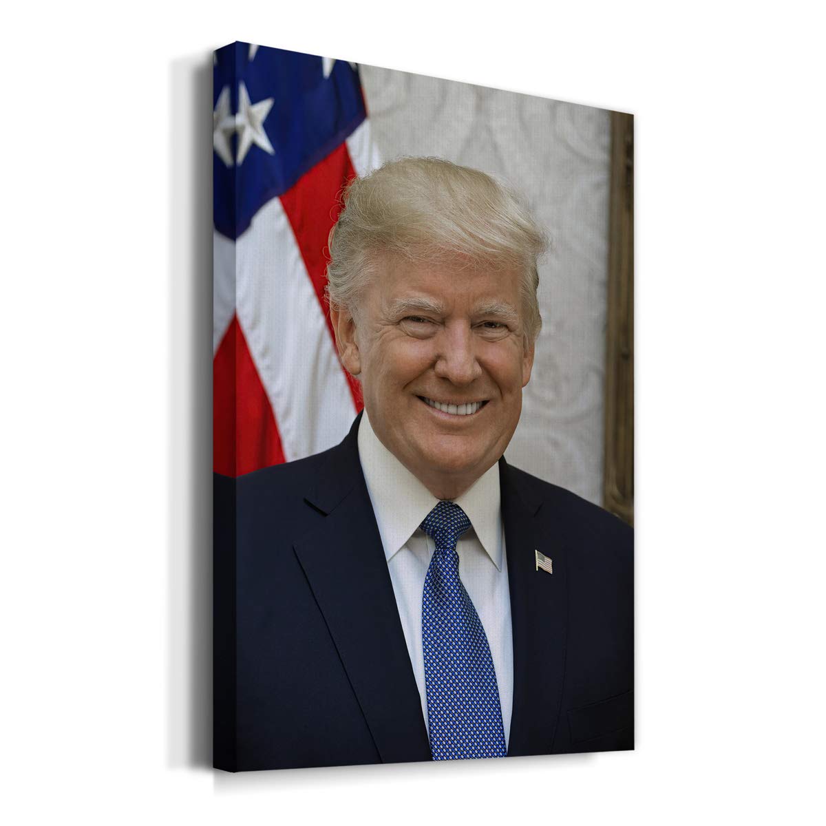 Renditions Gallery ドナルド・トランプ 大統領ポートレート ウォールアート プレミアムギャラリーラップキャンバス装飾  すぐに掛けられる 高さ36インチ x 幅24インチ 米国製