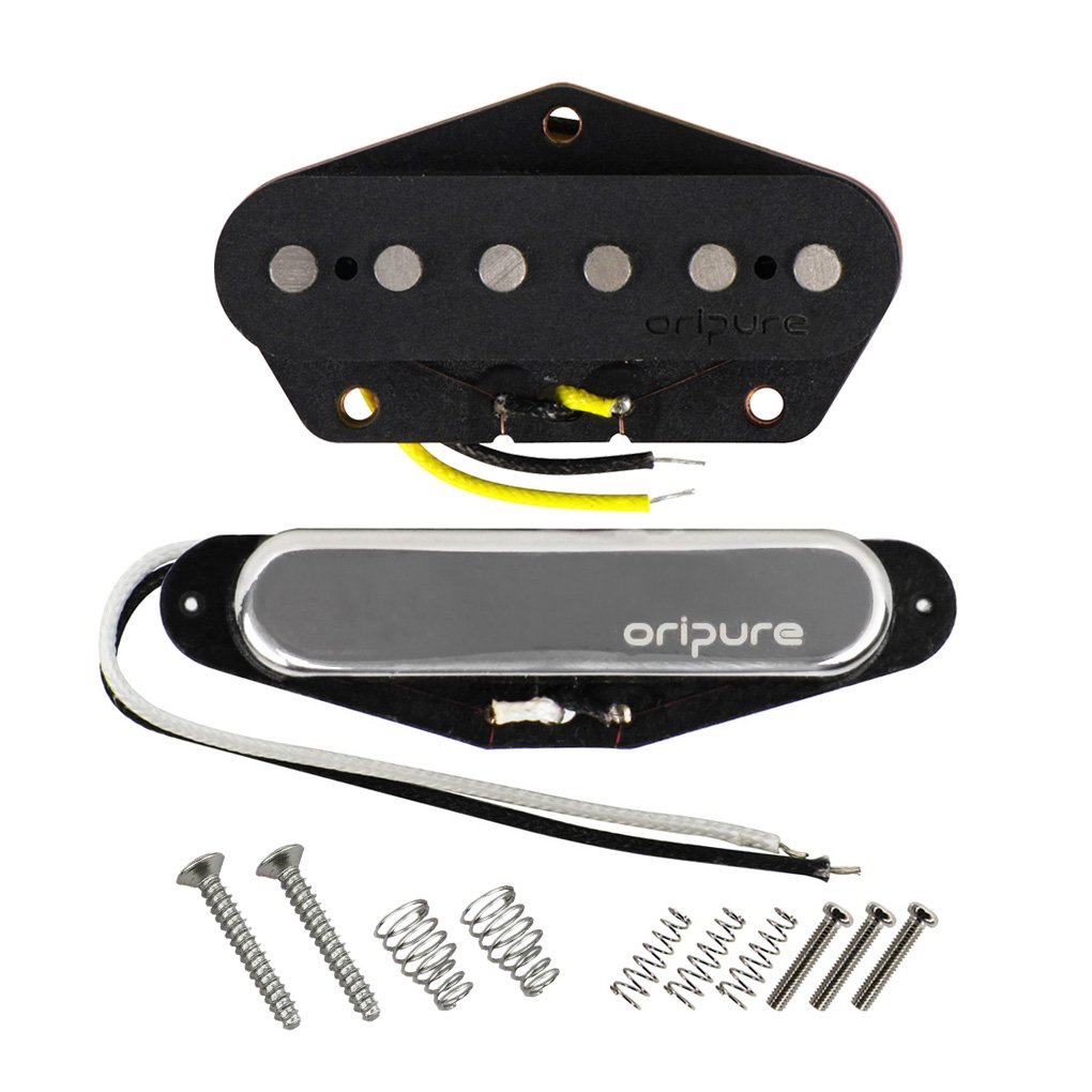 OriPure Alnico 5 Single Coil Pickups Guitar Neck & Bridge Pickup Set for TL TE Guitar Pickups Replacement