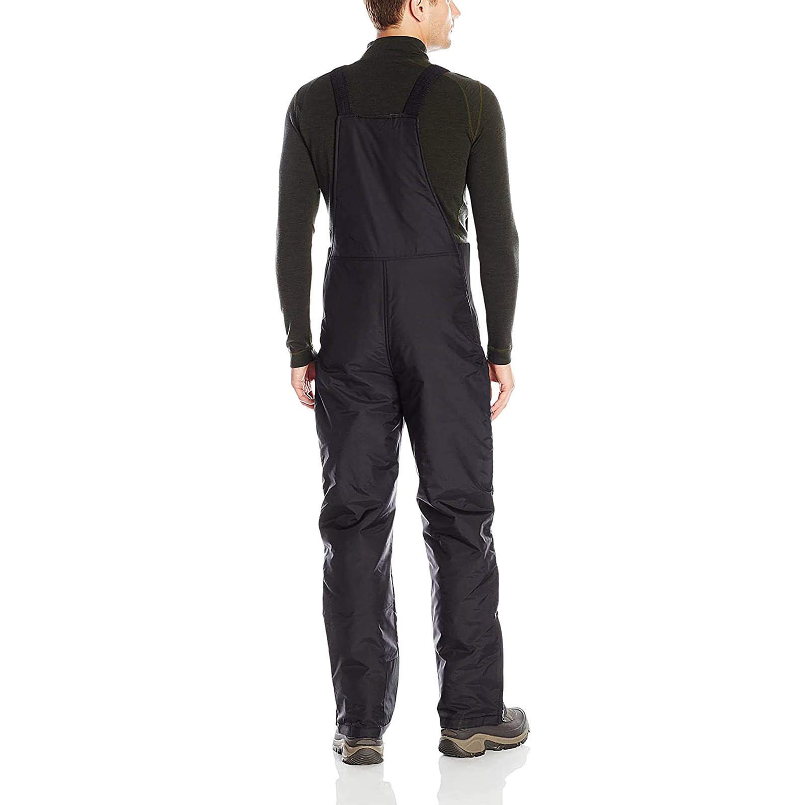 Salopette da sci da uomo, impermeabile, foderata in pile, isolante, antivento, traspirante, invernale, pantaloni da neve, con cinghie regolabili