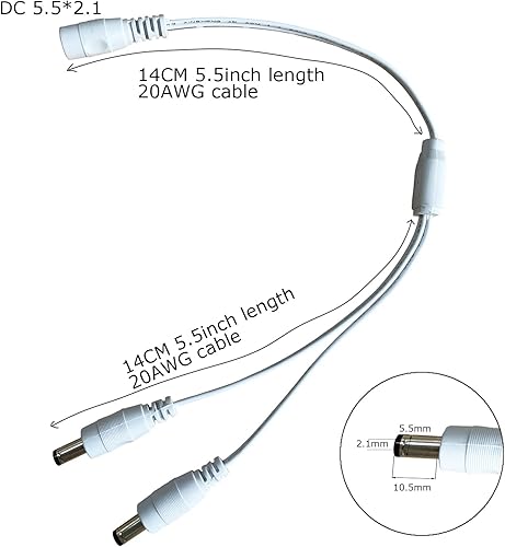 Miniatura 3 de Litever Kit de iluminación LED súper brillante para debajo del gabinete (6 barras de luz) 31 W, luz diurna 5000 K, cables blancos regulables, cable