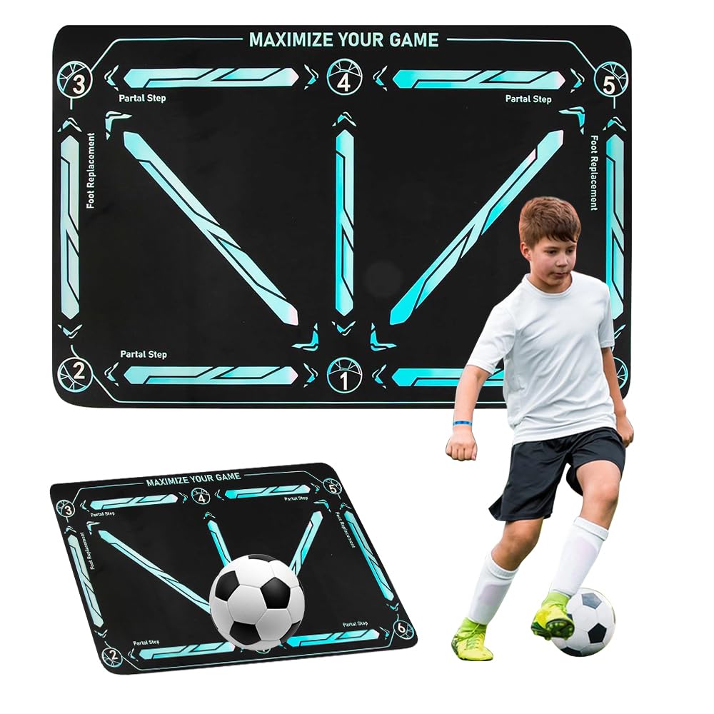 YANGUN Alfombrilla de Entrenamiento de Fútbol, 60 x 90 cm Esterilla de Entrenamiento de Fútbol, Tapete de Entrenamiento de Fútbol, Plegable, Antideslizante, Estera de Entrenamiento de Fútbol