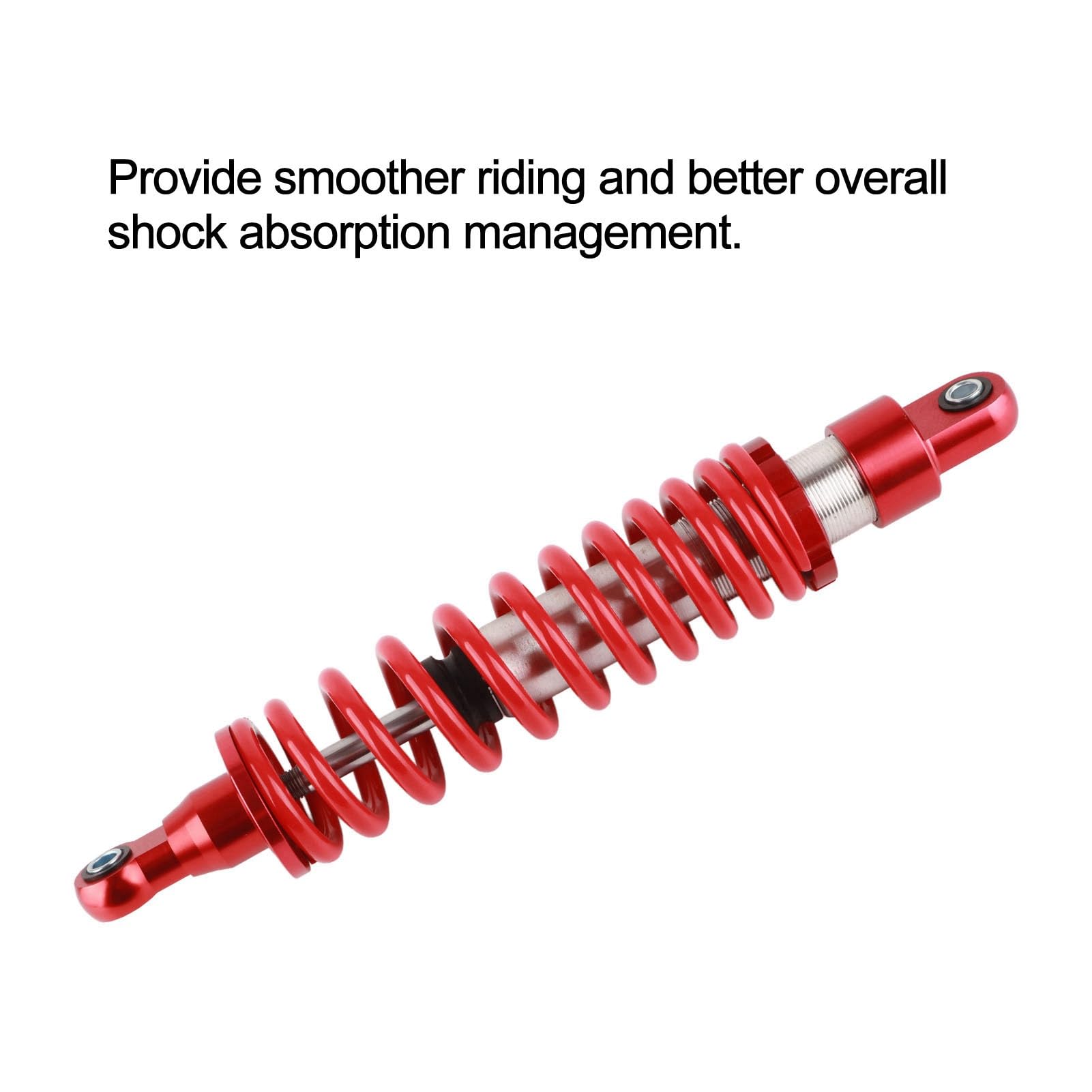 Amortiguador trasero universal de 14,2 pulgadas con amortiguación ajustable, amortiguador de muelle para suspensión de motocicleta y ATV, compatible con TaoTao, Lifan y karts,