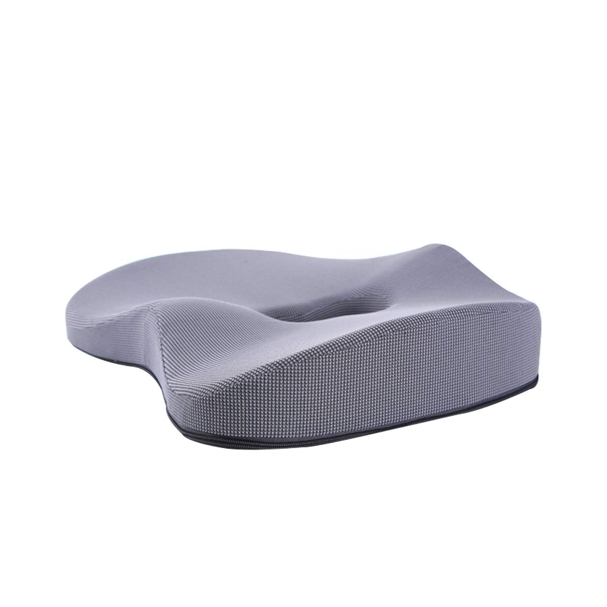 Cojín del Asiento Cojin Ortopédico de Espuma de Memoria Cojines Sillas Ergonomico Cojin Coxis Transpirable Cómodo para la Oficina Casa Coche Silla de Ruedas Gris