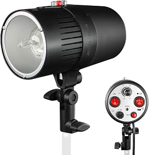 LimoStudio 160W Photo Monolight Flash Strobe Studio Photography Light Lighting, Flash Strobe Light, Quality Circular Flash Tube Bulb, Quality Model Light Bulb, AGG1756