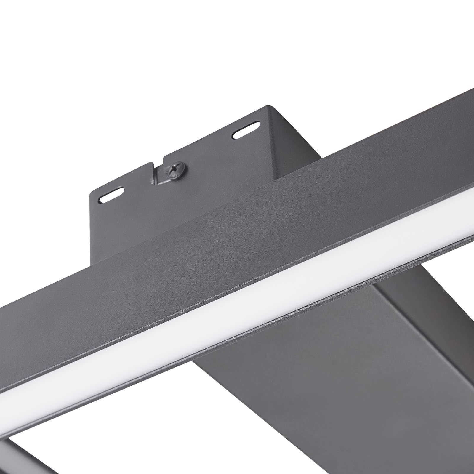 Lucande LED Deckenlampe dimmbar 30 cm, RGB Backlight wechselbare Lichtfarbe (2700-6500K) Fernbedienung App Steuerung Wohnzimmerlampe Smart Home