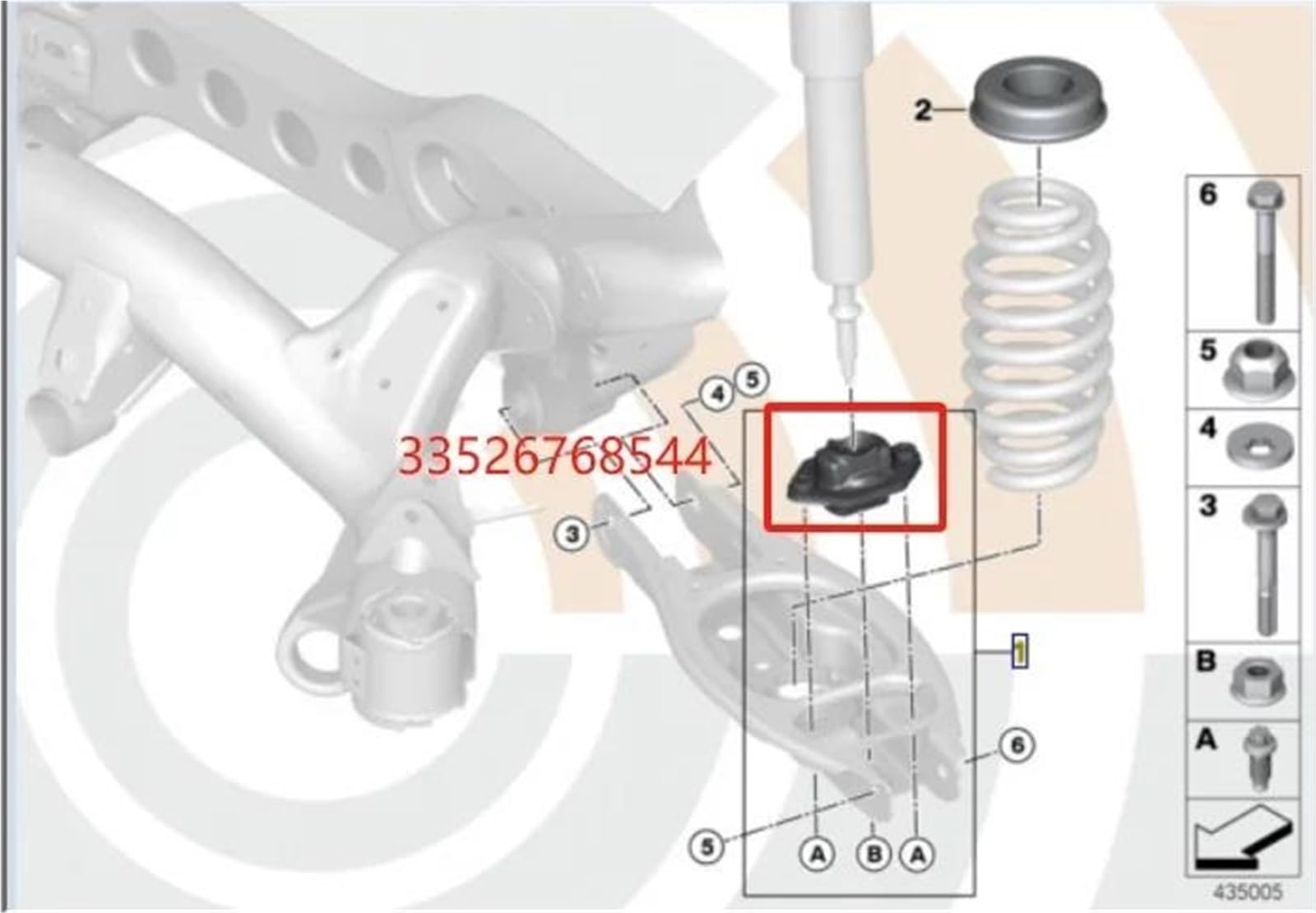33536767334 Para E81 E82 E88 E90 E91 E92 320d 325 330 335i Parachoques De Suspensión Trasera De Coche Amortiguador De Goma Tope Amortiguadores para coche(12Pcs SET)