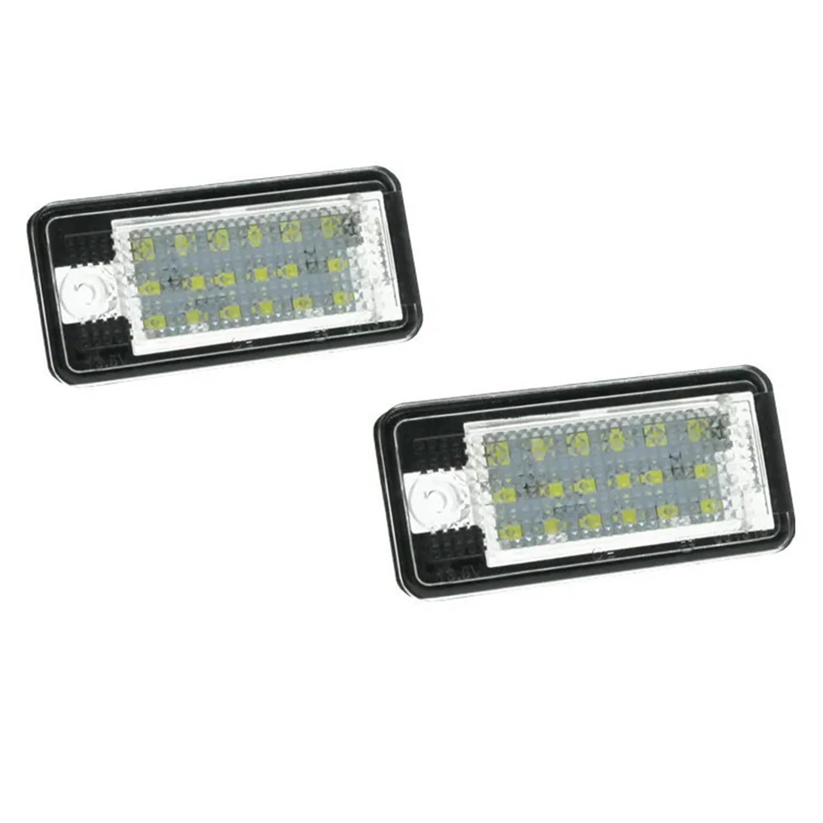 Luces LED matricula Luces LED para matrícula de Coche para A3/S3 A3 Cabriolet A4/S4 B6 A4/S4 B7 A6/C6 S6 A8/S8 Q7 RS4 RS6 Plus Lámpara Luz Matrícula