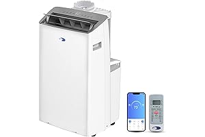 Inverter Portable Air Conditioner 14,000 BTU with Smart Wi-Fi for 600 Sq...