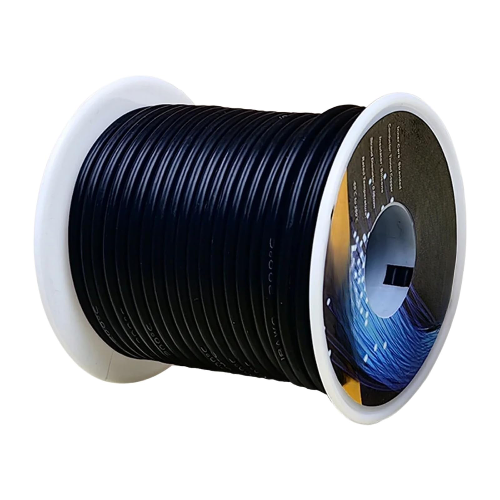 Cables eléctricos 12/13/14/16/17/18/20/22/24/26/28/30 AWG (negro; 24 AWG 50 m cada una)