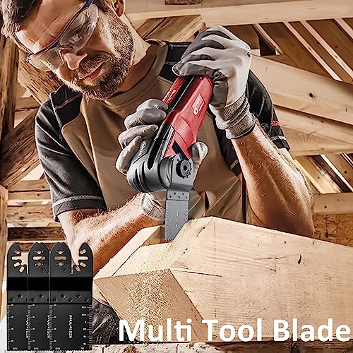 SVUPUE 15 Pcs Multi Tool Blades, 34mm Universal Oscillating Saw Blades, Oscillating Tool Blades, High Carbon Steel Oscillating Saw Blades, for Cutting Wood, Plastic etc 2 SVUPUE 15 Pcs Multi Tool Blades, 34mm Universal Oscillating Saw Blades, Oscillating Tool Blades, High Carbon Steel Oscillating Saw Blades, for Cutting Wood, Plastic etc - Image 2