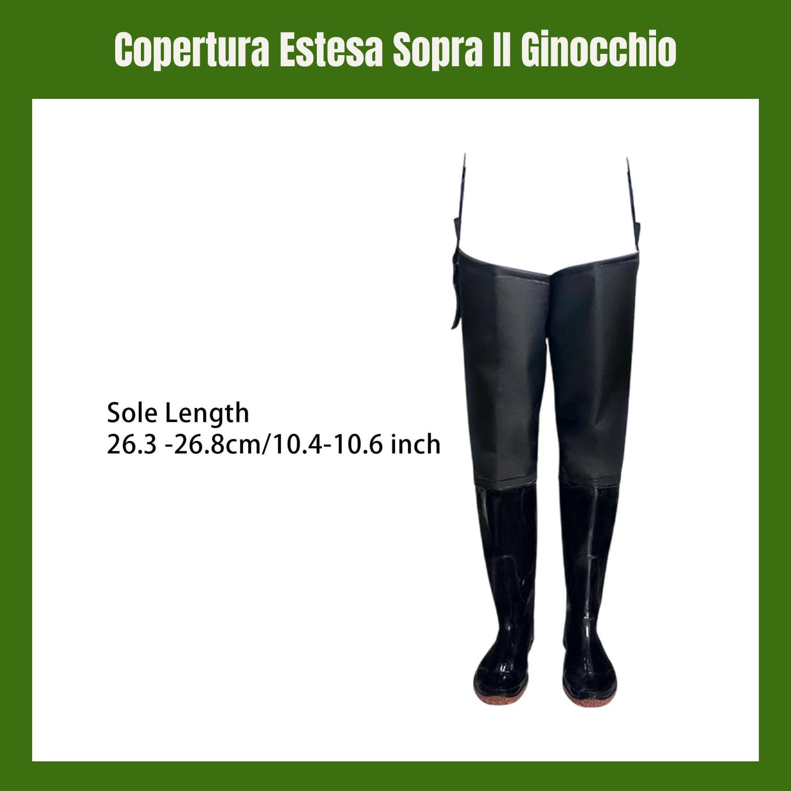 Sharplace Stivali Da Pesca con Stivali, Stivali Alti Fino Alla Coscia, Calze, Pantaloni Impermeabili per Lavori Agricoli, Giardinaggio, Attività Acquatiche