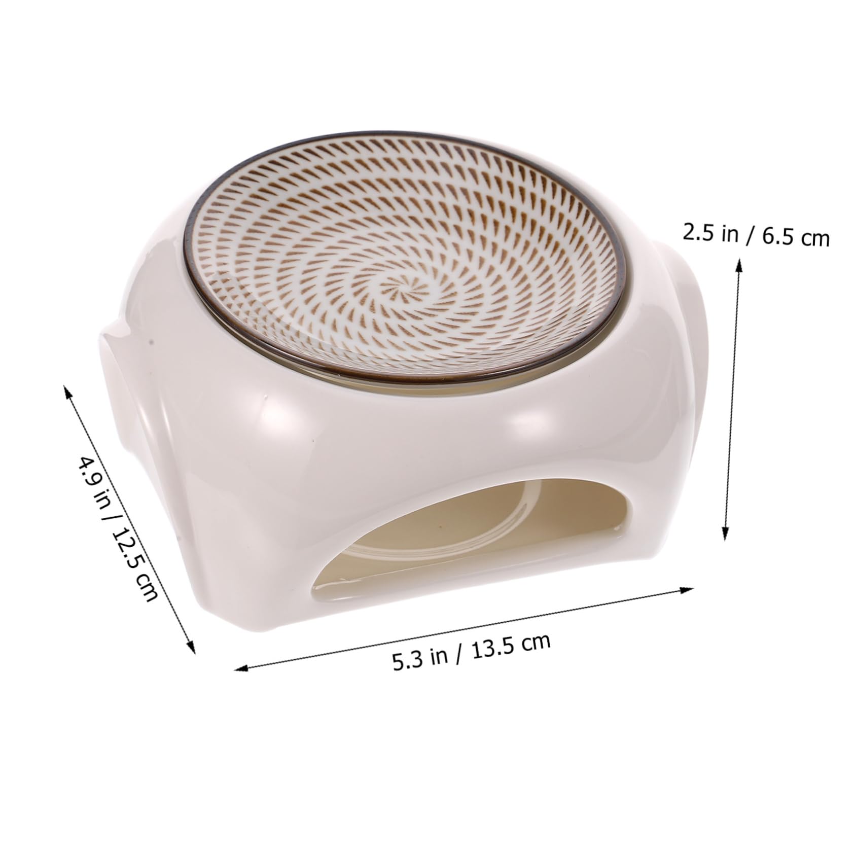 Weiße Keramik Aromatherapie Lampe für Schreibtisch und Studium